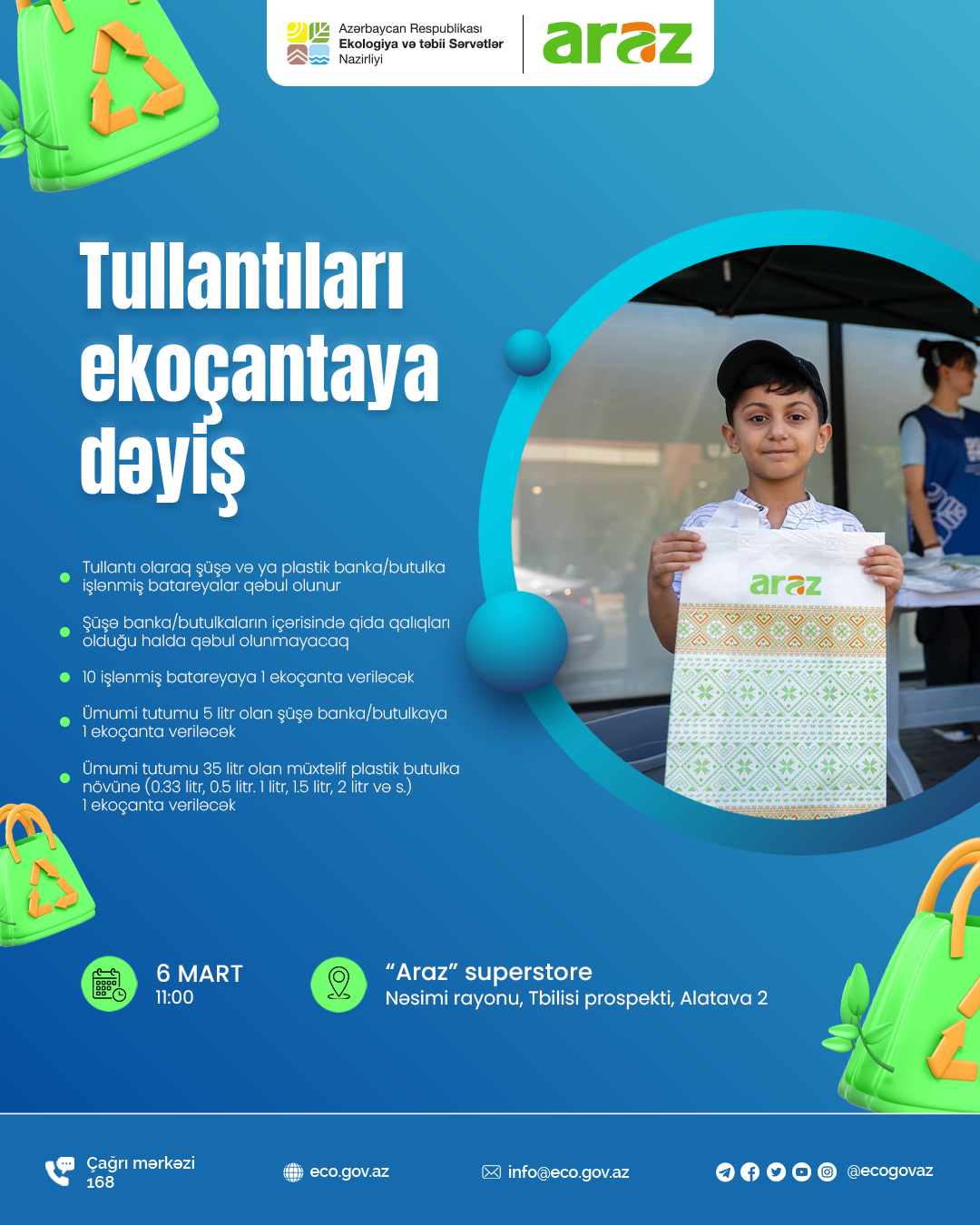 Tullantıları dəyərə, ekoçantanı vərdişə çevir!
